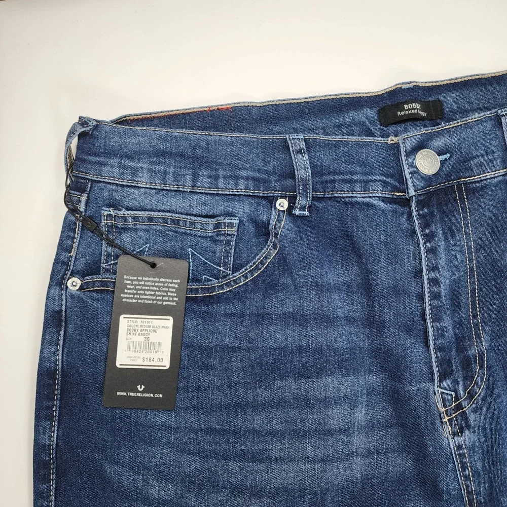 True Religion‎ Bobby Men's Baggy Jeans Size 36X32 Y2K Streetwear NWT